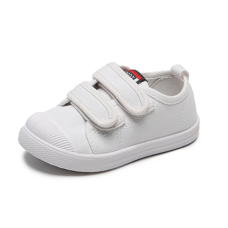 Zapatillas de lona transpirables para niños y niñas, zapatos deportivos para correr, suela suave, informales, talla 21-30, primavera y otoño