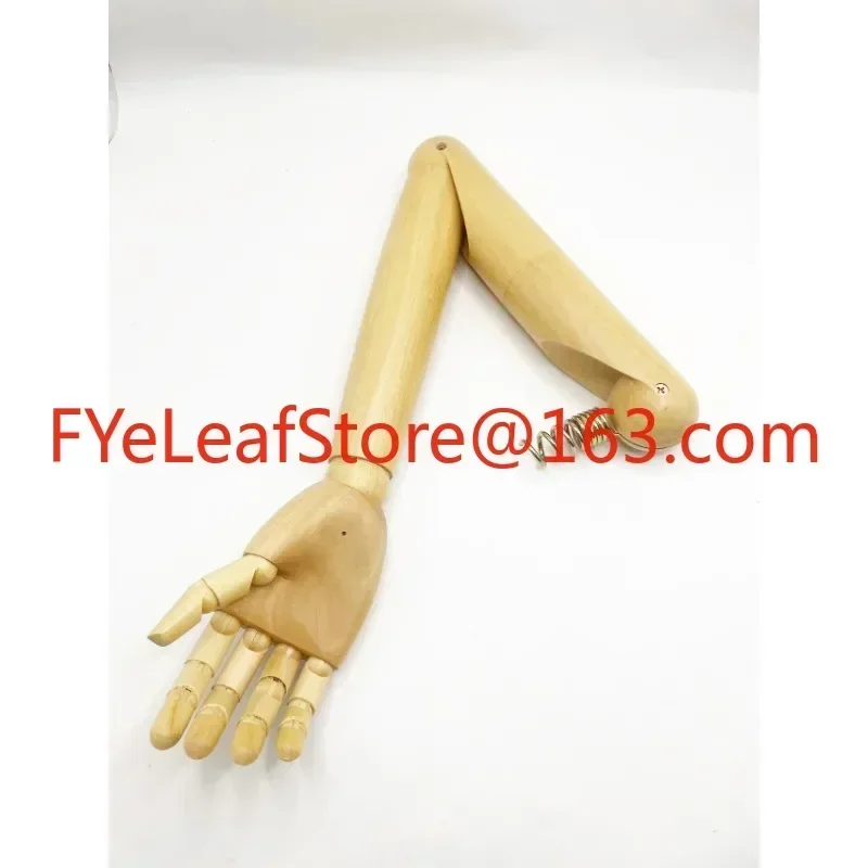 Women's Mannequin Accessories Bionic Solid Wood Arm Plastic Arm Movable Joint Female Half Body Mannequin.