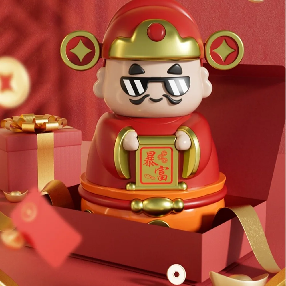 Savings Tank The God of Wealth Piggy Bank Decorative Openable Chinese God Ornaments Cartoon Good Symbolism Cartoon Money Boxes