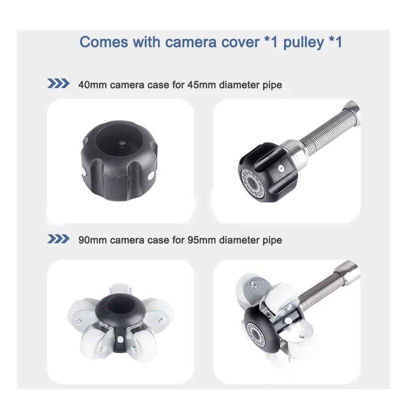 20/30/50M HD Pipeline Sewer Camera Lens 23/38/90MM IP67 Industrial Endoscope 7 Inch Screen Tube Inner Wall Check Detection Tools