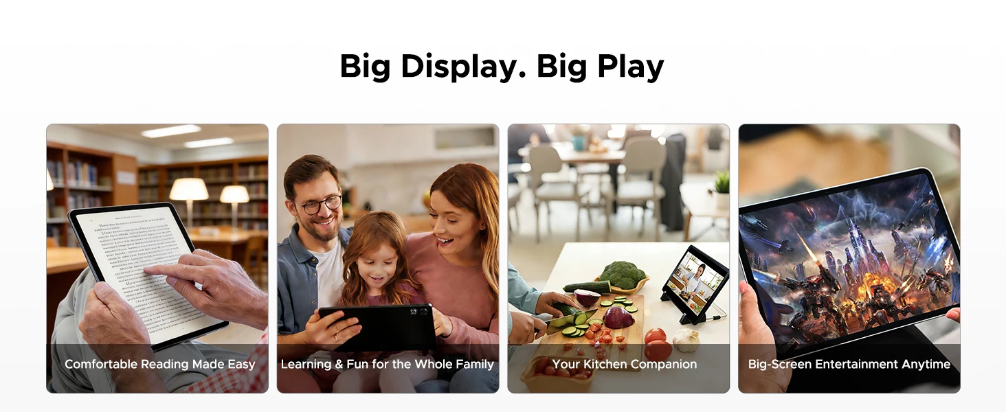 DOOGEE AORLYM P13 Tablet 48GB+128GB Gemini AI 13.4" 2.4K 120Hz Display 12000mAh Large Battery UNISOC T7280 Widevine L1 Android 16 Smart Pad