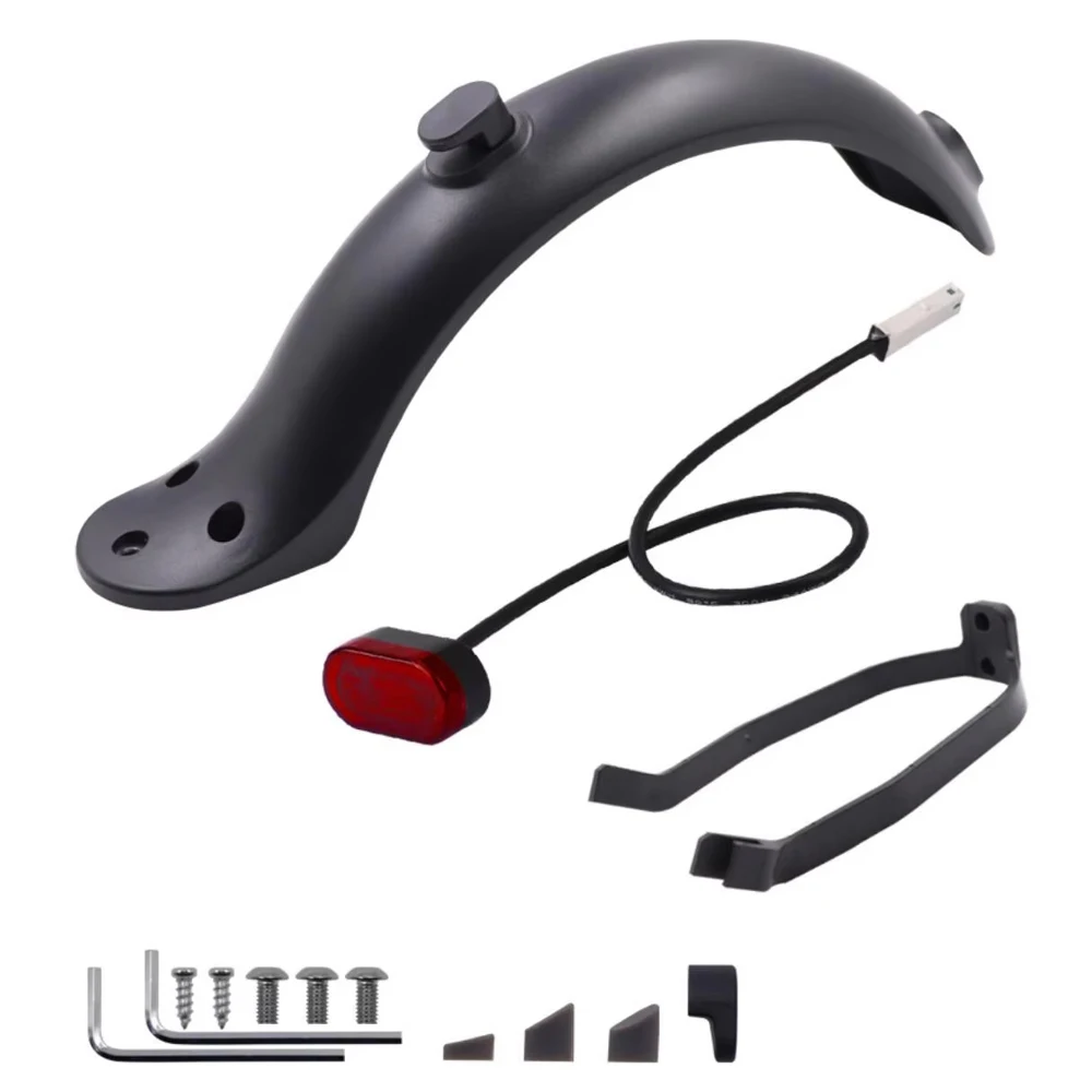 Für Xiaomi Mijia MI M365 1S M187 Pro E-Scooter Reifen Splash Kotflügel mit Hinten Rücklicht Vorne Hinten schutz Kotflügel schraube linie Teile