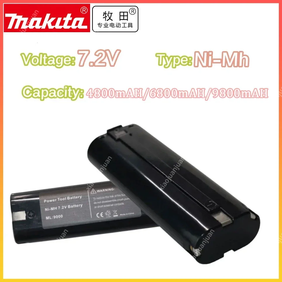 7.2V 4800mAh Tool Replacement Battery for Makita 9000 7000 7002 7033 4770D 6002D 6010D 6710D 9035D Ni-Mh Rechargeable Batteries