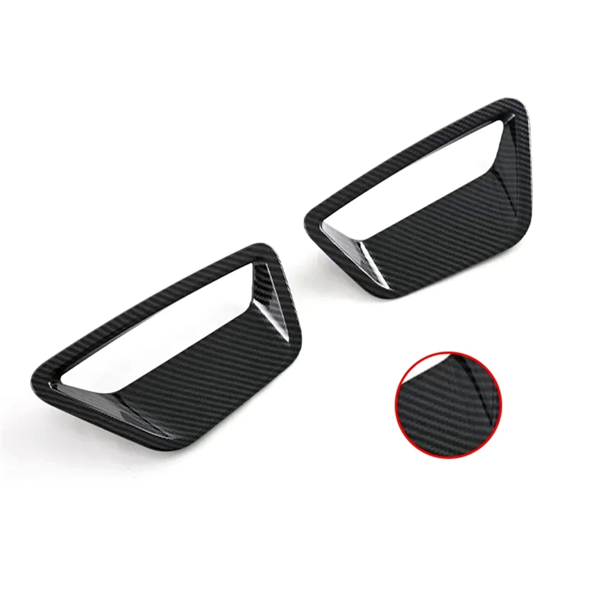 For BMW 5 Series G60 2024 Rear Fog Light Cover Trim Decoration Exterior Accessories ABS Carbon Fiber Pattern