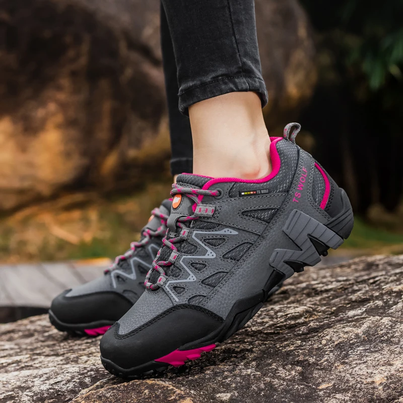 Sneakers Women Hiking Shoes Comfortable Mountain Shoes High Quality Female Climbing Footwears Outdoor Sports Trainer  Anti-slip