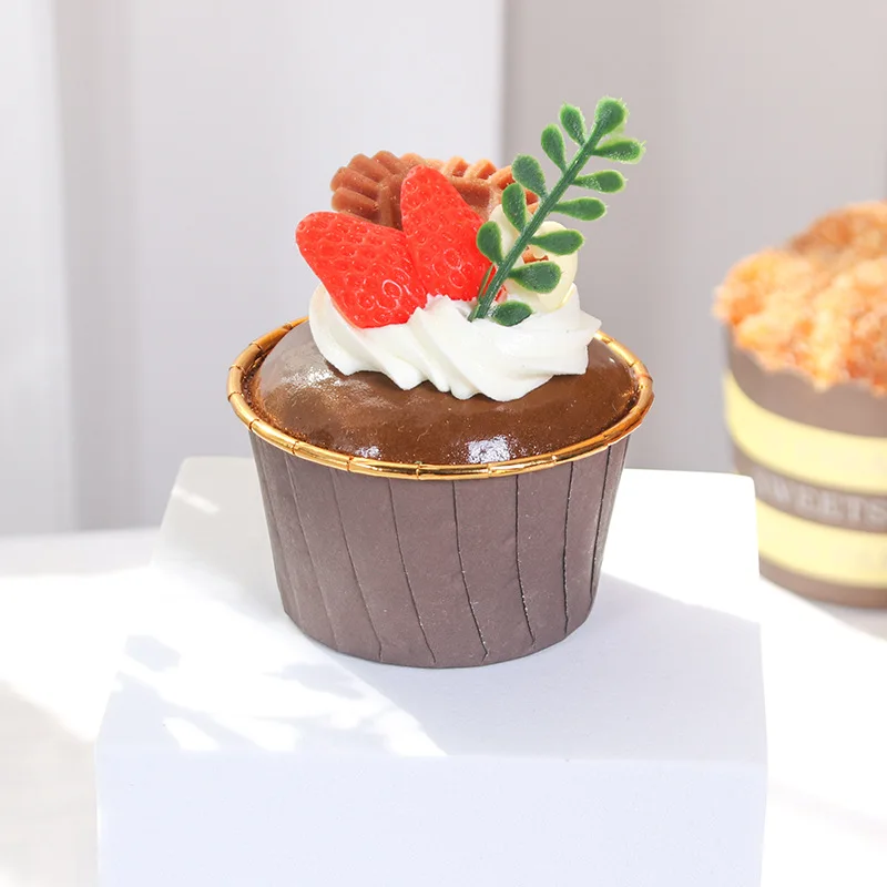 1/2/6 stücke Gefälschte Kuchen Weichen Geschmack Kuchen Modell Simulation Requisiten Lebensmittel Modell Schrank Dekoration Hochzeit Requisiten Maßstab Modell Dekoration – Detail 11