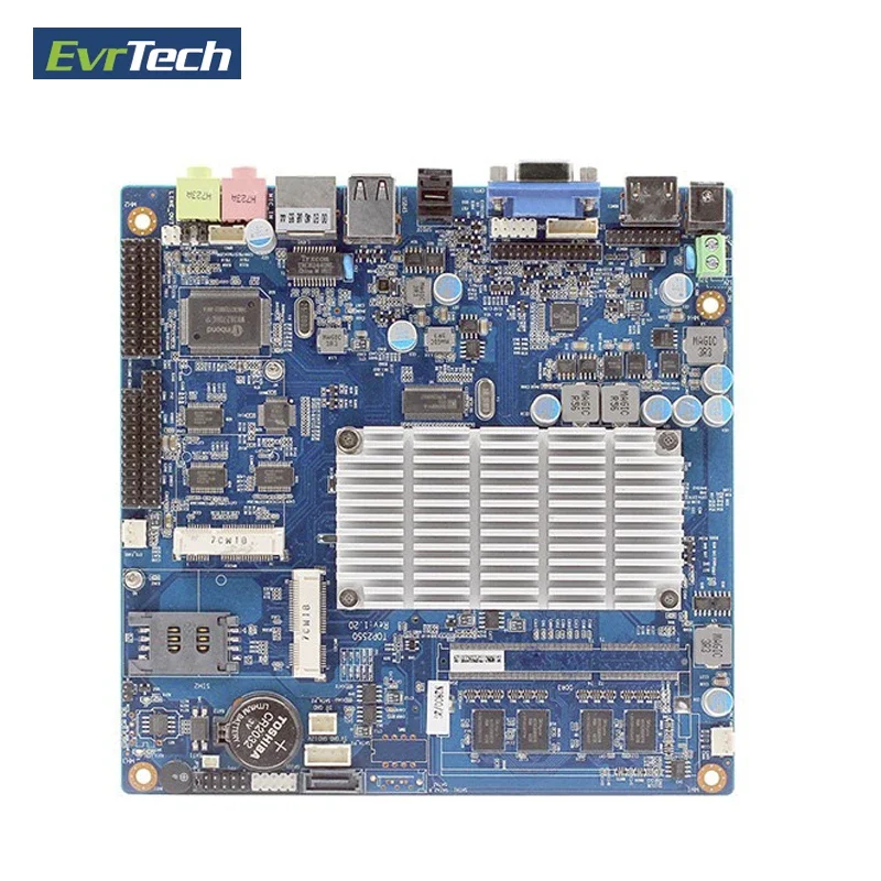 Mini-ITX Atom motherboard with dual core NM10 Chip onboard D2550 CPU 2GB DDR3 RAM 2* SATAII /8*USB2.0 /6*COM /1*mSATA/1x LPT