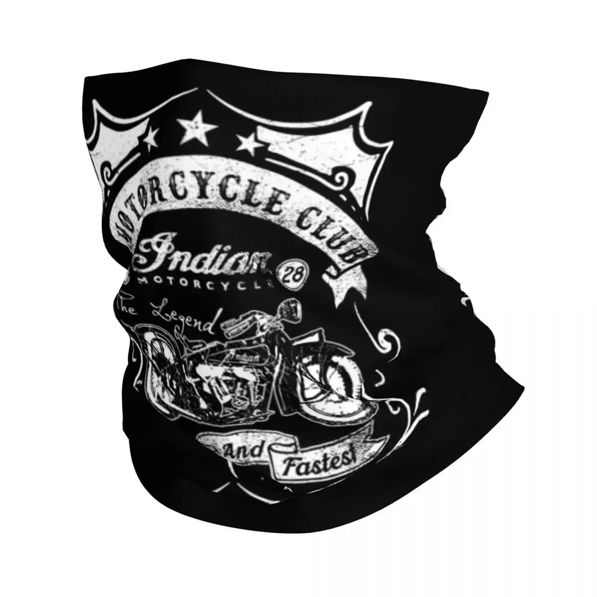 Indian Motorcycles Logo Bandana Neck Cover Printed Magic Scarf Multi-use Cycling Scarf Hiking Fishing For Men Women  Washable