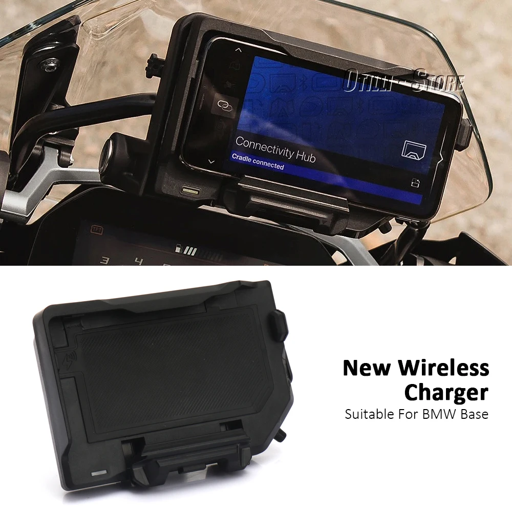 New Motorcycle Phone Holder Wireless Charger USB Fast Charging For BMW R1200GS R1250GS Adventure R1300GS F750GS F850GS R1250R