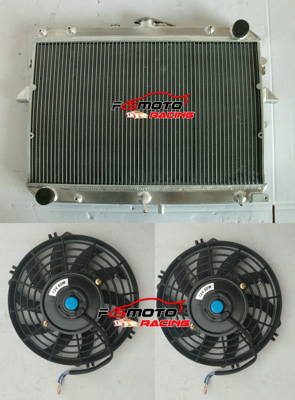 For Ford Econovan / Mazda E2000 Petrol 1984-1997 1985 1986 1987 1988 1989 1990 1991 1992 1993 AT/MT Aluminum Radiator + Fans