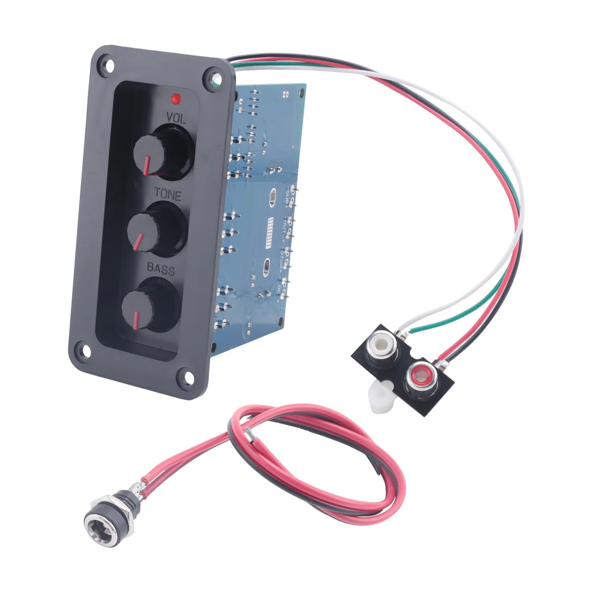 

M16K2.1 Channel Bluetooth 5.0 Audio Amplifier Board 2X25W+50W Subwoofer Class D Amplifier Board Kit with DC Female+AUX Cable