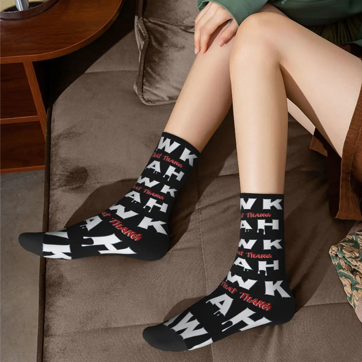 Neue männliche Männer Socken Harajuku Hawk Tuah spucken auf diesem Thang Meme Socke Sport Frauen Strümpfe Frühling Sommer Herbst Winter