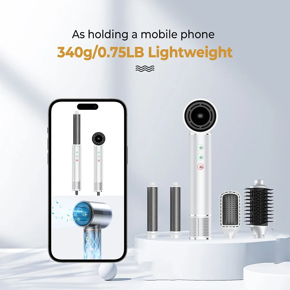 5 في 1 عالية السرعة الهواء الساخن فرشاة مجفف الشعر الأيونية مجفف للنفخ للتصفيف وتجعيد مجفف للنفخ تصفيف أداة مشط كهربائي