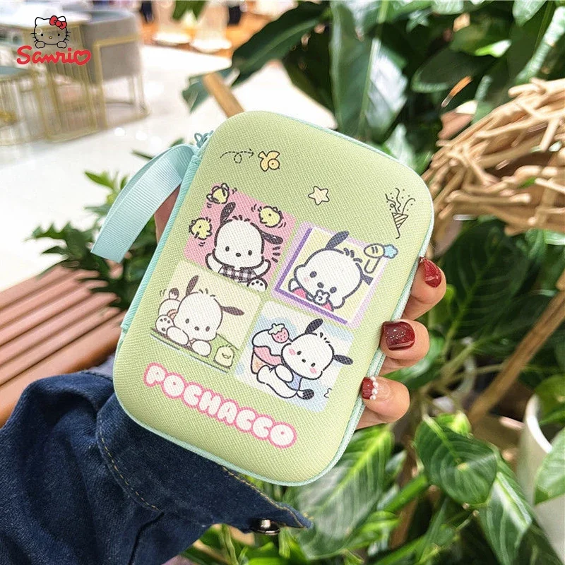 Bolsa de Almacenamiento Sanrio Hello Kitty, Caja de Almacenamiento Kuromi, Estuche Protector para Cables de Datos, Cargador, Auriculares de Viaje, Regalos