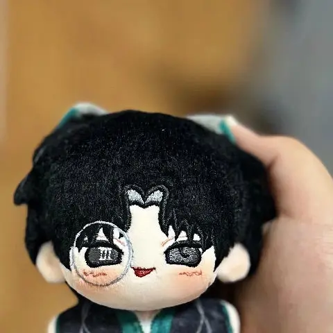 10CM Anime Lord of Mysteries Amon 코스프레 플러시 배낭 장식 귀여운 플러시 펜던트 키 체인 크리스마스 선물