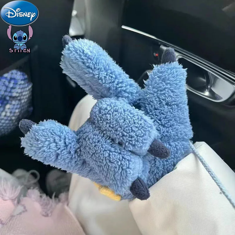 Accesorios Kawaii de Disney, guantes de punto a prueba de frío, guantes de invierno para dedos, regalo de Navidad cálido, figura de Anime para niña, Lilo y Stitch Boy