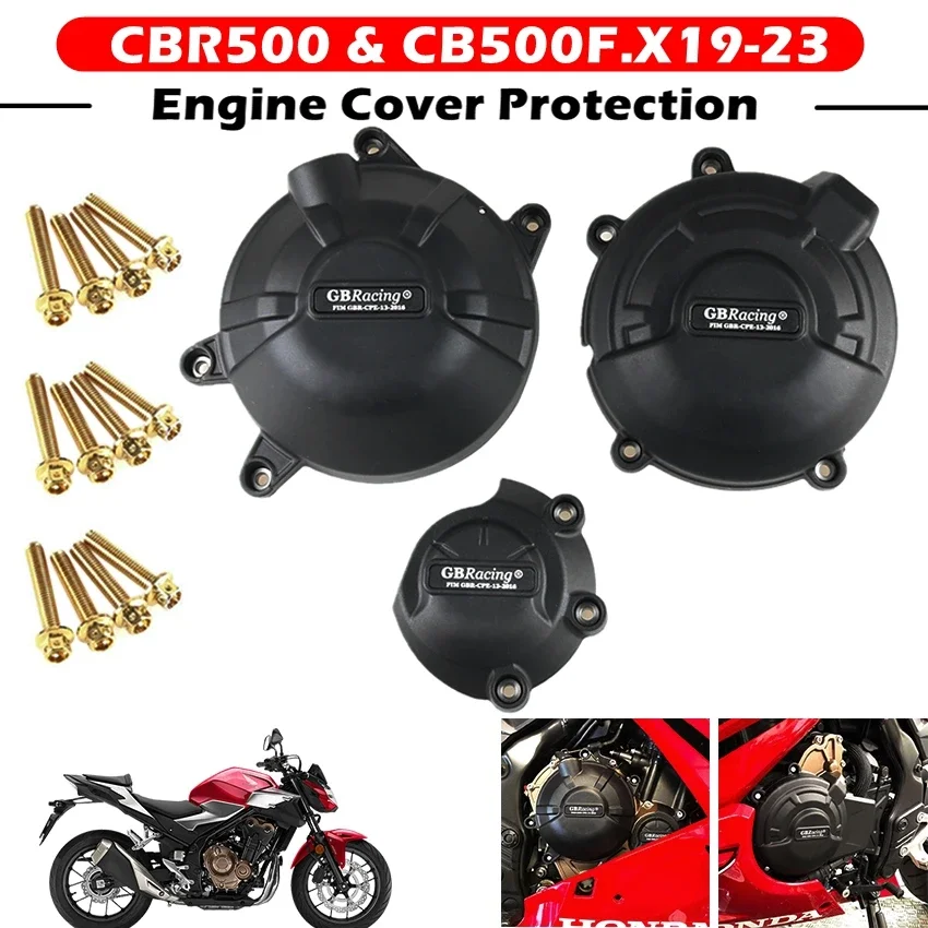

Motorcycles Engine Cover Protection Case GB Racing For HONDA CBR500R CB500F.X 2013-2023 GBRacing Engine Covers