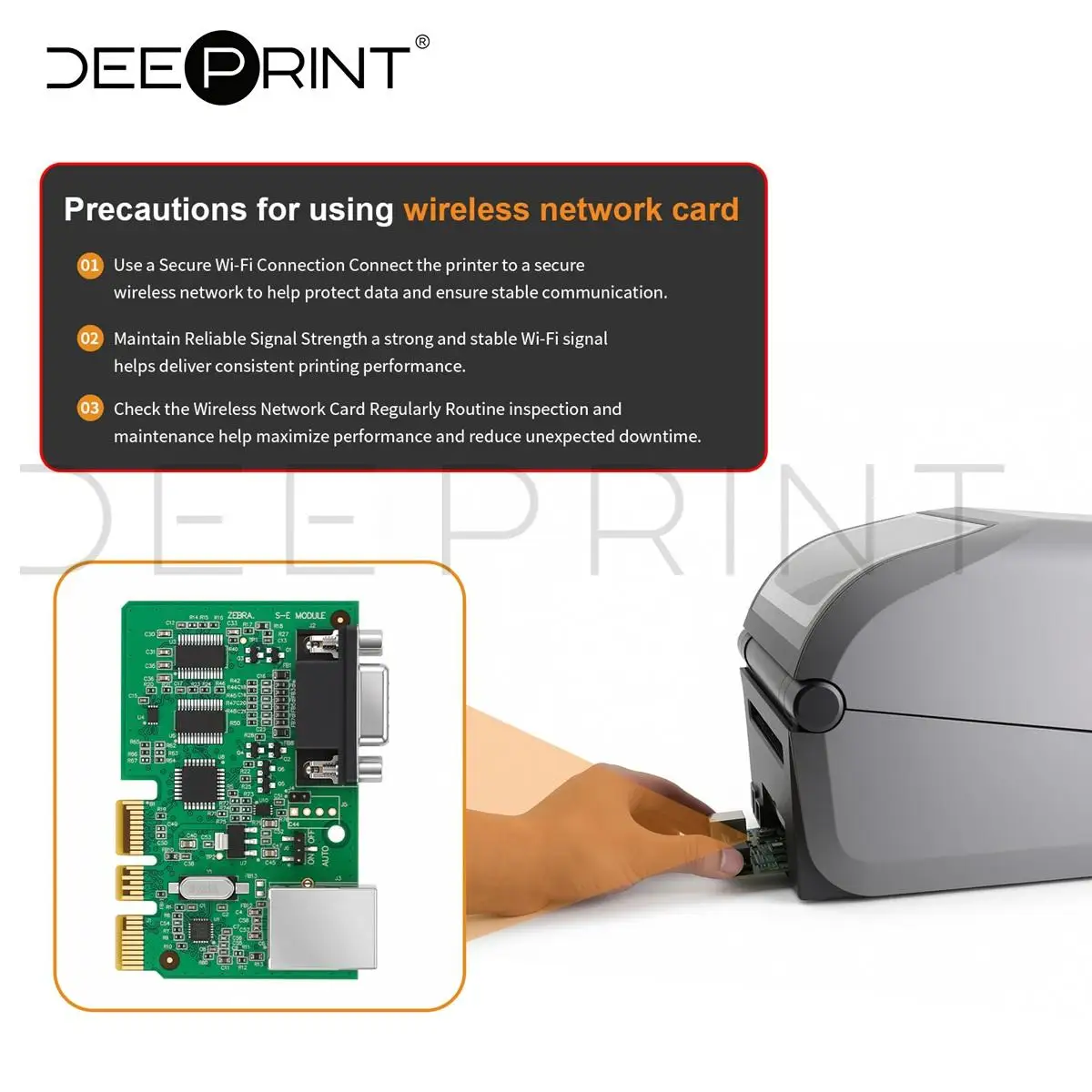 P1088075-01 Ethernet Serial Module for Zebra ZD620 ZD620D ZD620T Thermal Desktop Printer | 3-Month Warranty