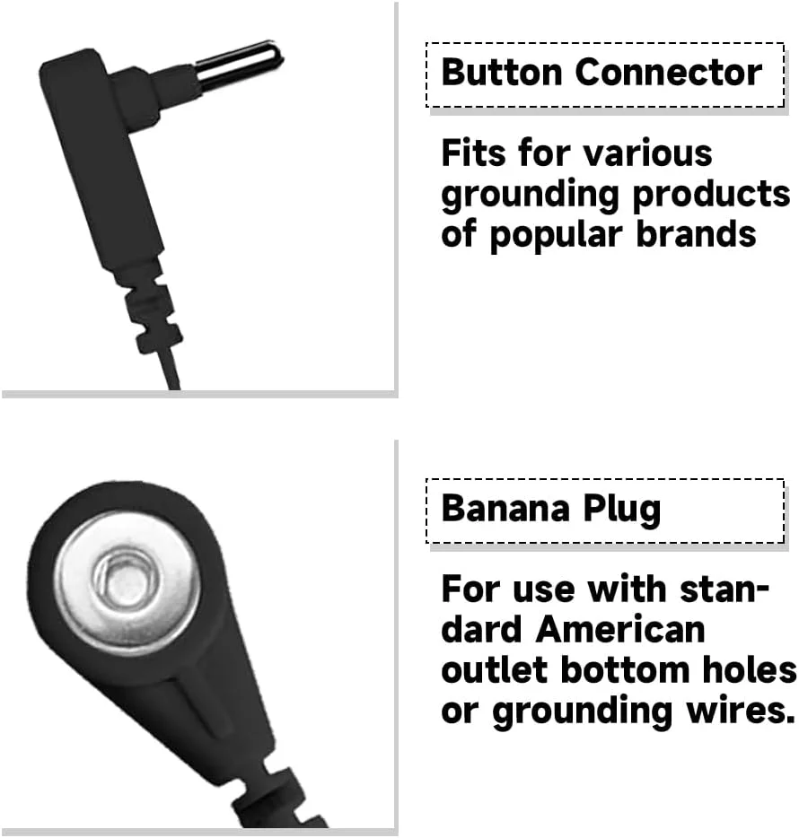 Grounding Cable 20ft for Grounding Products, to Replace The Grounding Mat Cable, Cords for Grounding Sheets