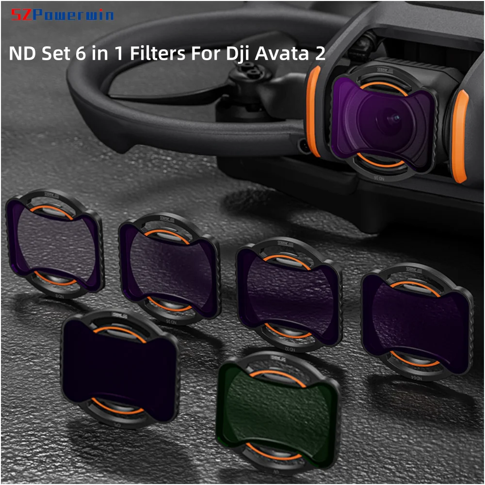 ND Set 6 in 1 Filters Lens Protector For Dji Avata 2 Drone Accessories Camera Lens CPL UV ND8/16/32 /64/256 Filters Kit