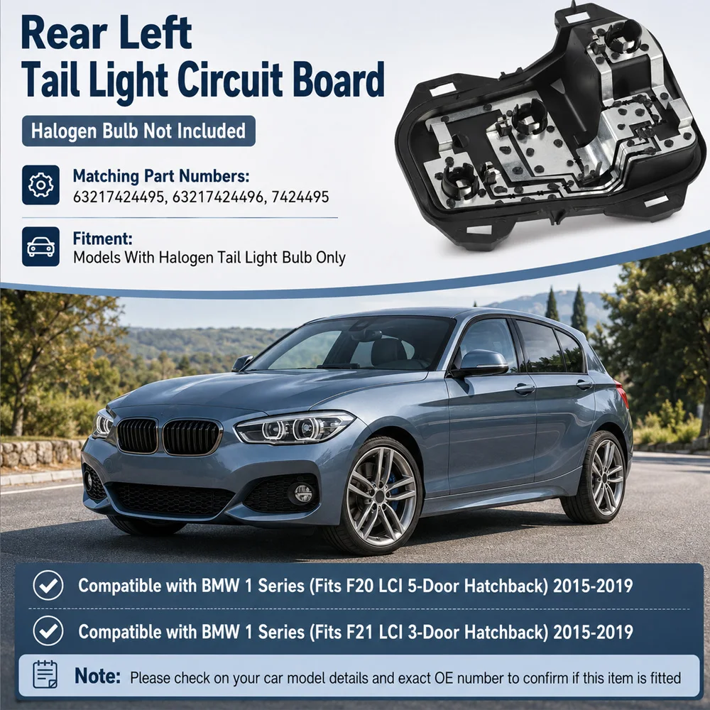 63217424495, 63217424496, 7424495 Tail Lamp Bracket For BMW 1 Series F20  LCI 5-Door  F21 LCI 3-Door Hatchback 2015-2019