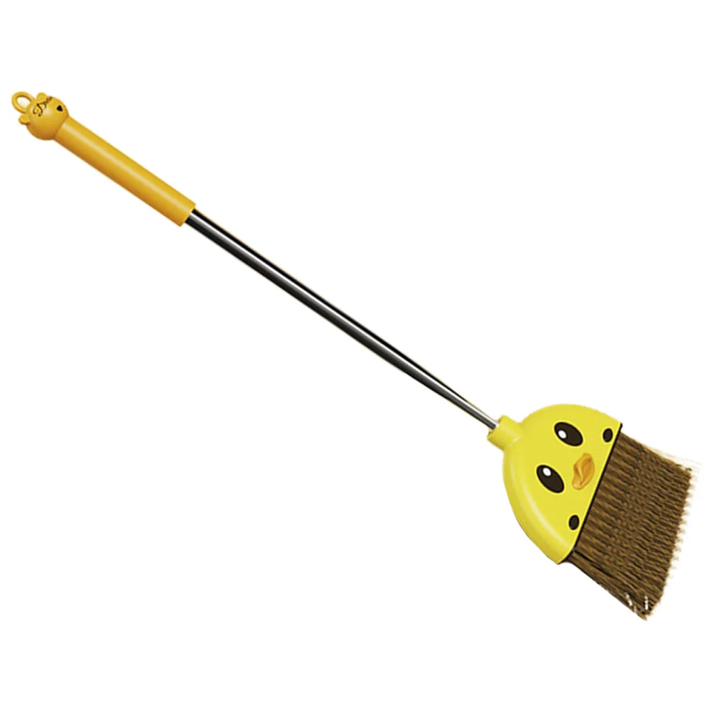 Little Yellow Duck Broom Cleaning for Kids Plastic Small Tool Long Handle Child Children Toys