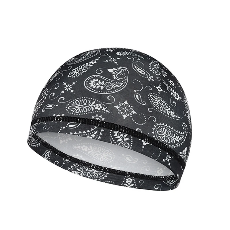 Paisley Cycling Cap Cycling Breathable Hike Hip Hop Elastic Bandana Skull Cap Running Summer Do Rag Outdoor Motorcycle Head Wrap
