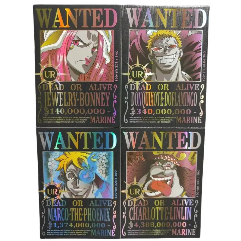 ONE PIECE UR flash card Donquixote Doflamingo Wanted Order Series Right Angle Thickening Action Toy Figures Game Collection