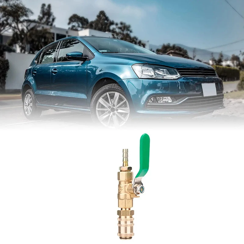 

New1PCS Car Auto Transmission Fluid Oil Filling Filler Adapter Connector Ball Valve For Car