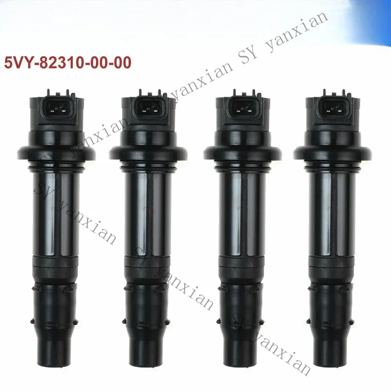 SY+ 4X 5VY-82310-00- Ignition Coil For Yamaha FZ1 V-MAX 1700 YZF-R1 YZF-R6