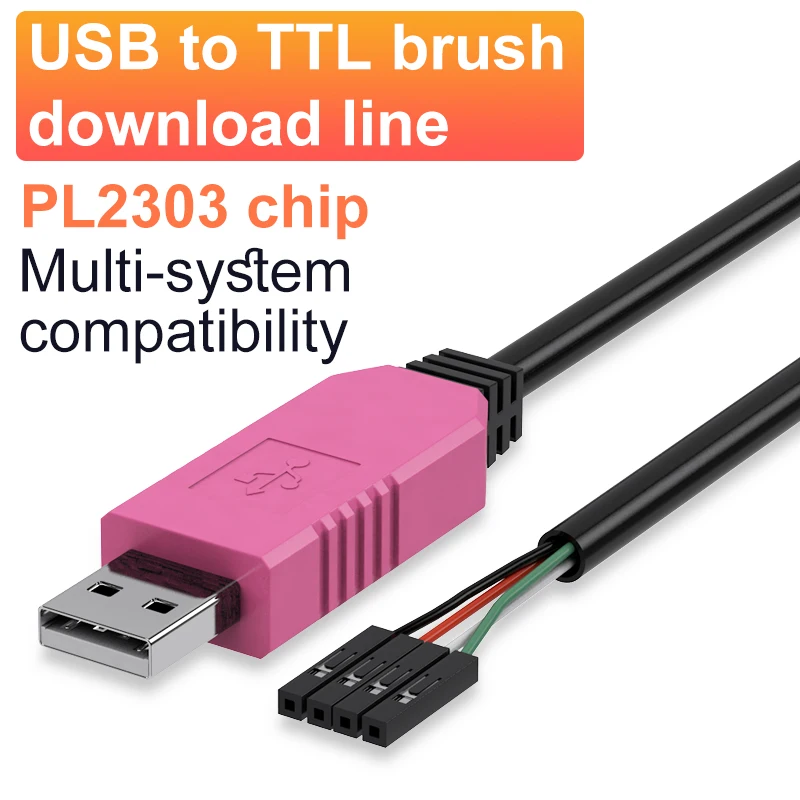 PL2303 Moduł kabla USB do UART TTL FT232RL PL2303HX Moduł adaptera portu szeregowego USB do TTL RS232 CH340 Kabel do pobierania