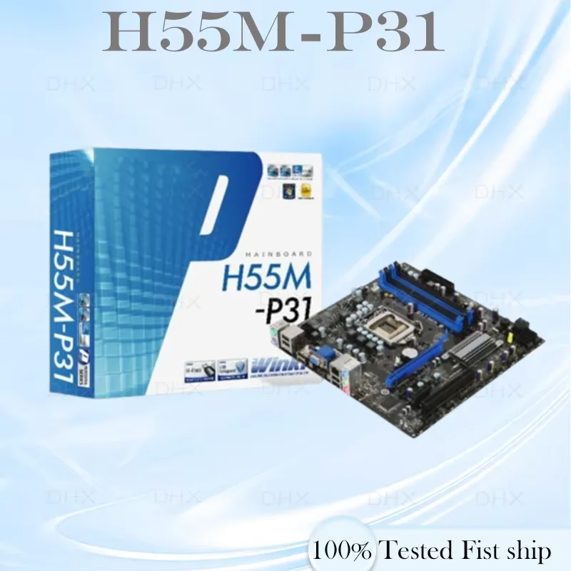 For MSI H55M-P31 Motherboard 16GB LGA 1156 DDR3 Micro ATX H55 Mainboard 100% Tested Fully Work be shipp quickly DH
