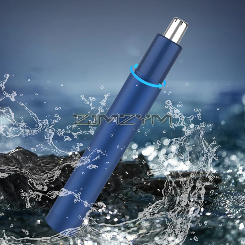 Recortador de pelo de nariz, recortador de vello facial y de cejas indoloro para hombres y mujeres, cuchillas de doble filo para una fácil limpieza