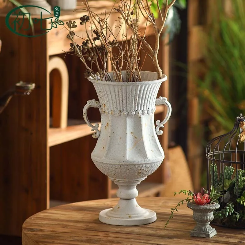 New French retro high-end vase interior simple ornament studio photography props ornament