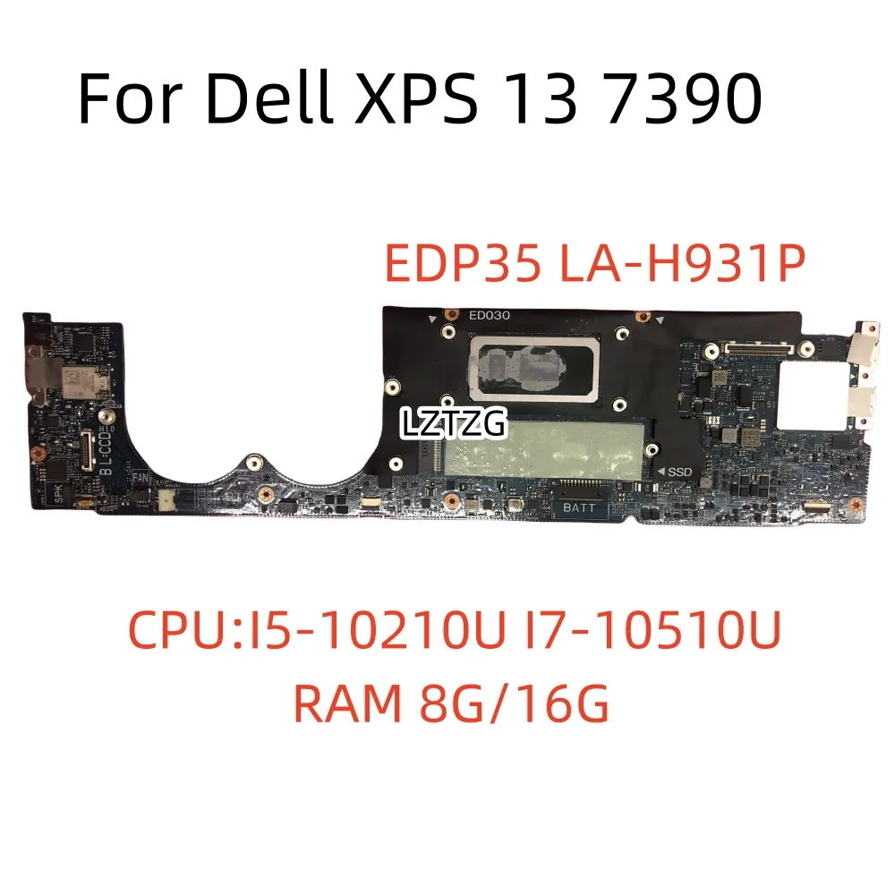 

LA-H931P для ноутбука Dell XPS 13 7390, материнская плата I3-10110U/I5-10210U/I7-10510U, процессор 8 ГБ/16 ГБ ОЗУ CN-0XVGGW 0F3VKC, 100% протестировано, ОК