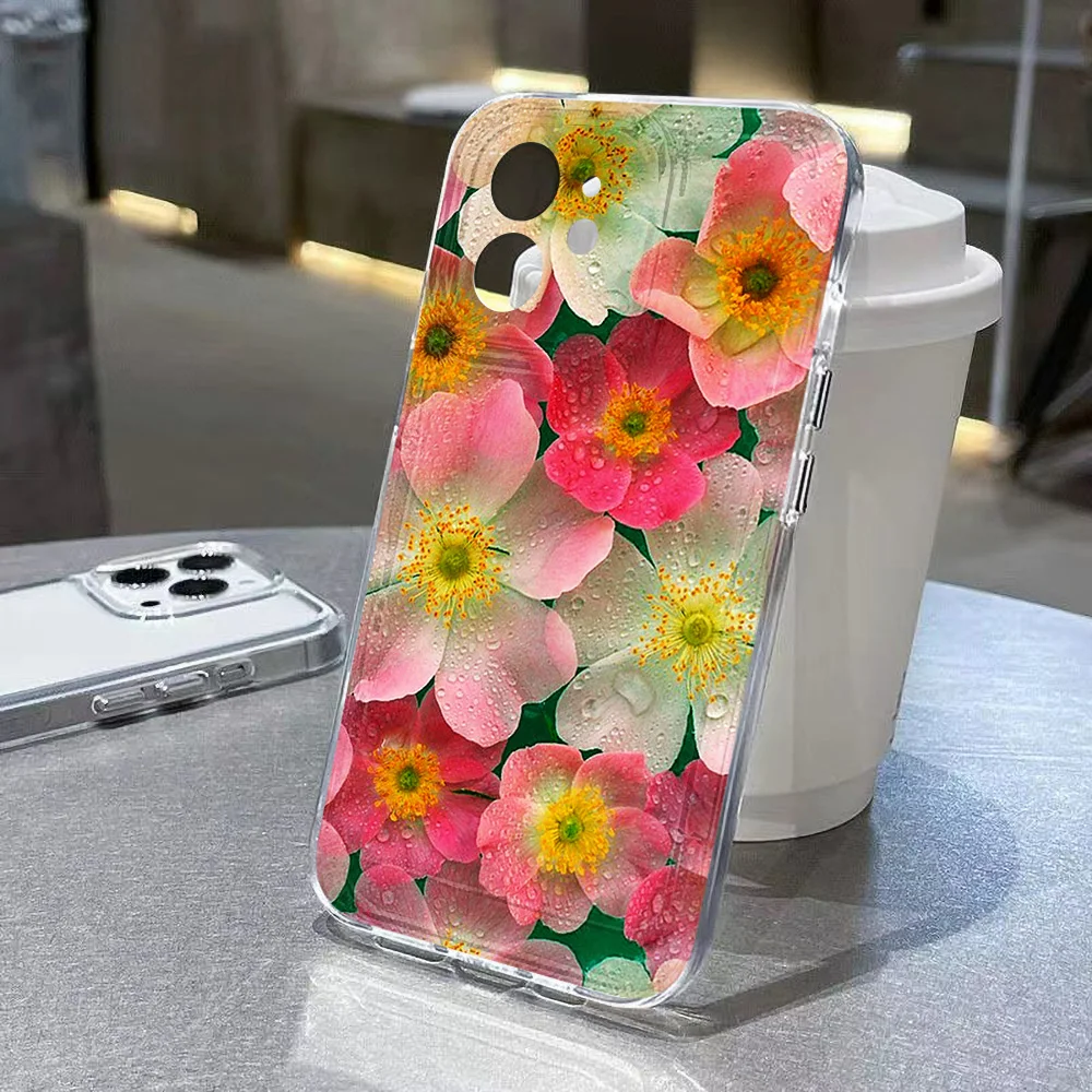 Soft Flower Case For Samsung Galaxy A55 5G A54 A53 A35 A34 A33 A32 A15 A16 A14 A13 A52 A25 A24 A23 A22 A12 A06 A05s A05 Cover