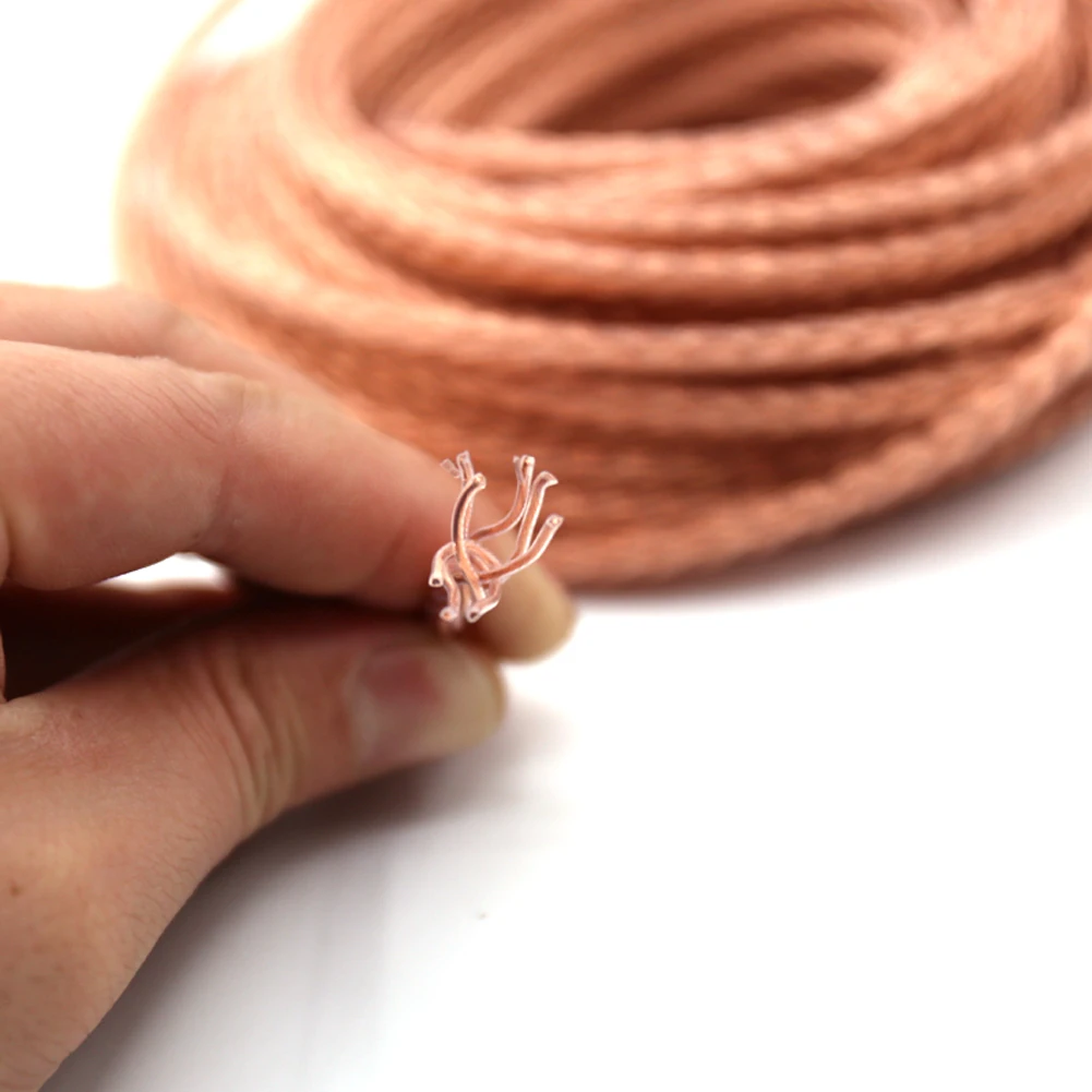 8 Cores 10cm 3.5mm TRRS Male to 4.4mm Female Balanced Adapter  7N OCC  Single Crystal Copper Audio Adapter Cable