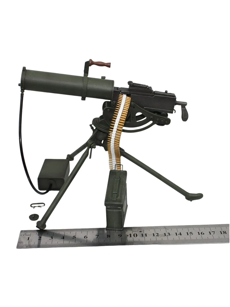 1/6 M1917 Browning Zware Machine Mini Militaire Model Luchtgekoelde Wwii Wapen Plastic Speelgoed Kan Niet Starten Voor 12 "action Figure