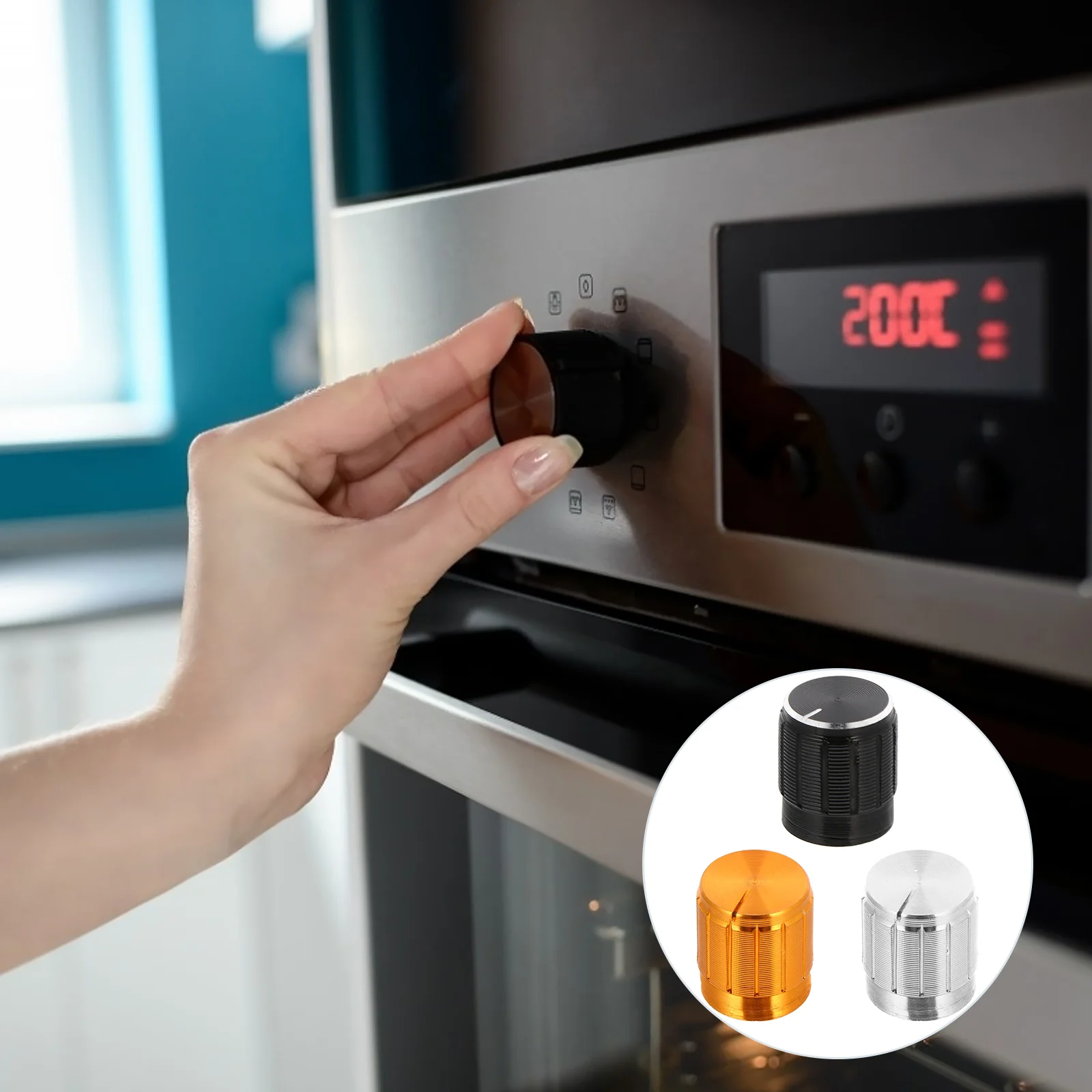 

12 Pcs Knob Guitar Knobs for Potentiometer Ear Rotary Metal Aluminum Alloy Stereo Replacement Sound