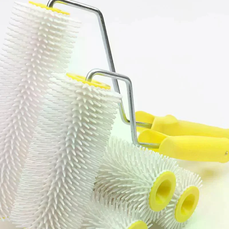 1PC 15/22CM Defoaming Drum Brush Spike Roller Latex Floor Self Compound Roller Leveling Screed Spiked Roller Paint Brush Roller