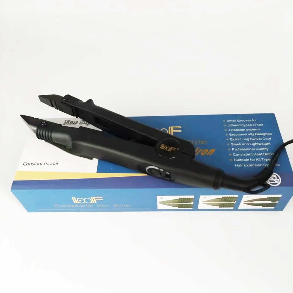 Type B  with Flat tip Adjust-Temp Hair Extension Fusion Connector /  Hair Fusion Iron / Hair Fusion Connector