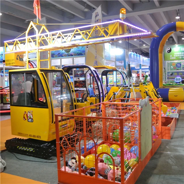Amusement Park Equipment Supplier Coin Operated Kids Tower Crane