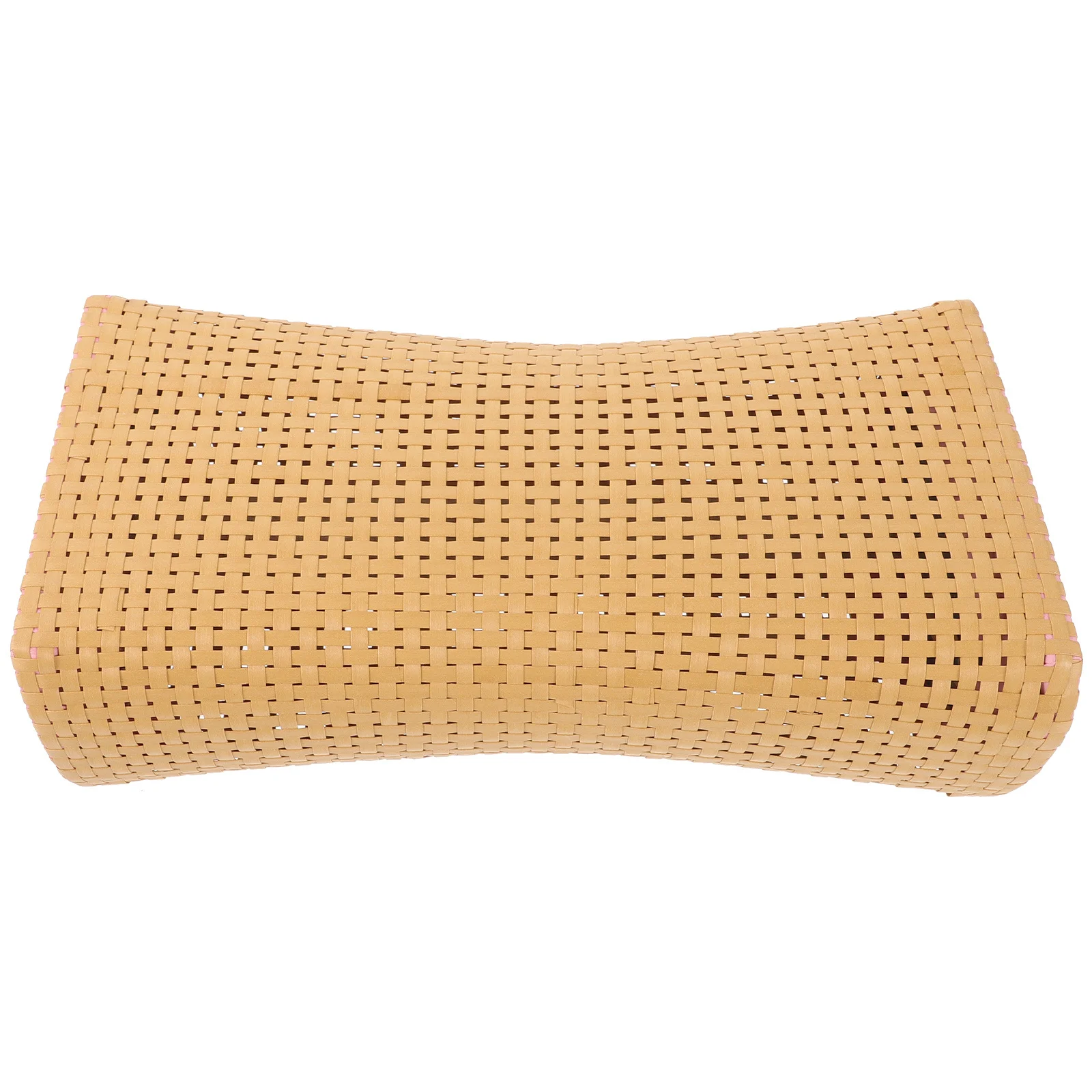 

Cooling Bamboo Neck Cushion Simulated Woven Pillow for Back Support Breathable Sleep Aid Senior Supplies