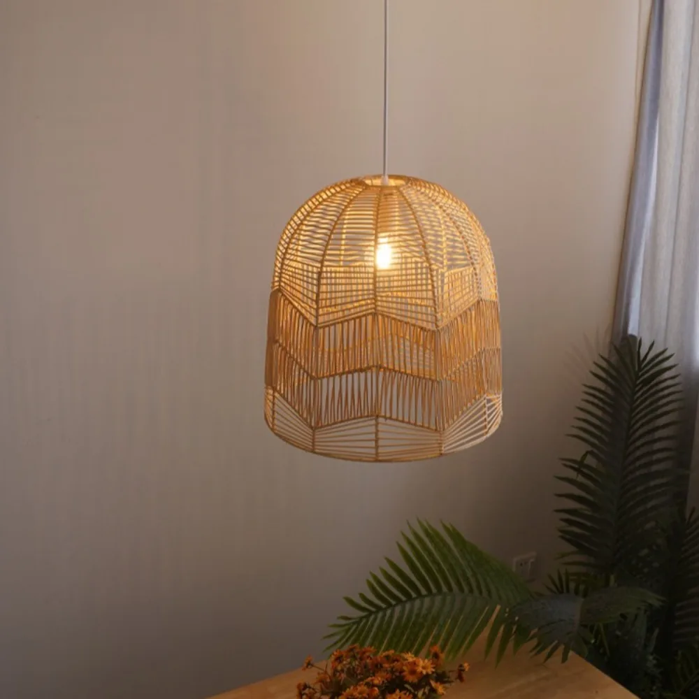 JOYINLED خمر الروطان الأسود الثريا النمط الياباني الروطان عاكس الضوء الخوص مصابيح مزرعة بار مقهى مطعم Dia.35 #1