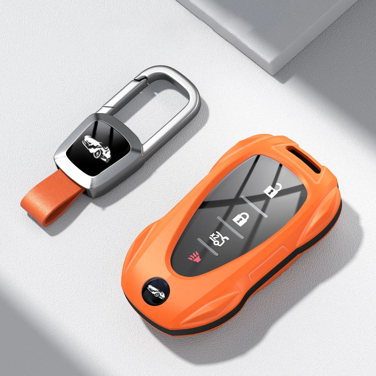 Car Key Case Fob for Chevy Chevrolet Blazer 2016 Equinox 2026 Malibu Traverse Trailblazer Trax Accessories Keychain Cover Shell view 5