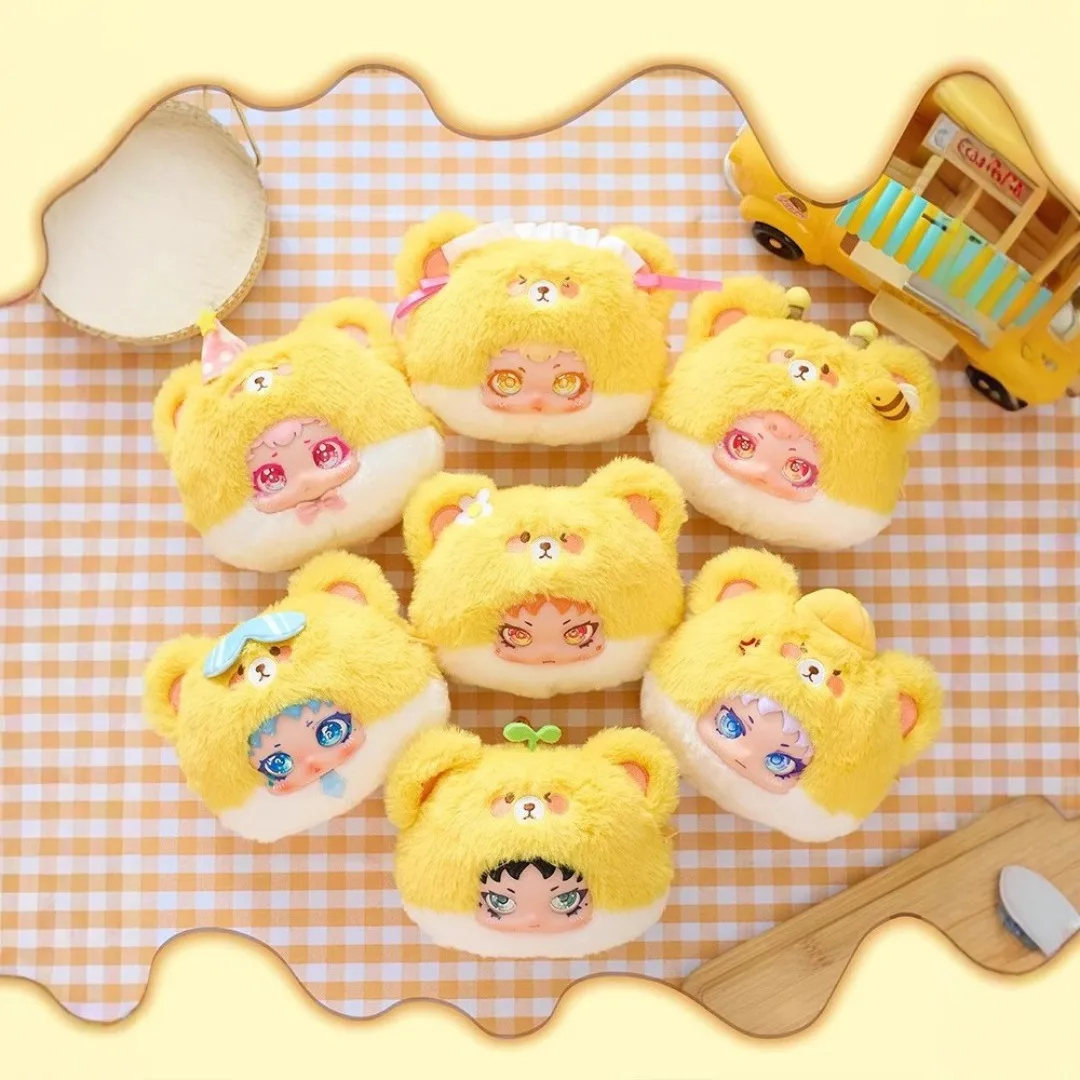 

YAYA Cream Bear Series Blind Box Mystery Box Kawaii Cute Mobile Phone Pendant Plush Pendant Surprise Toy Collectible Doll Gifts