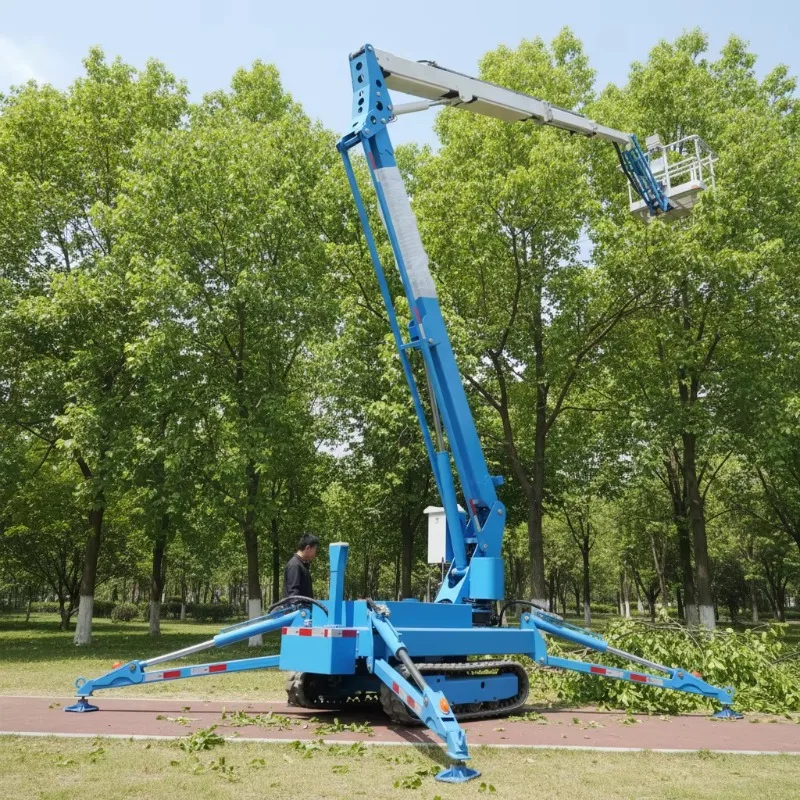 YG Customized Tracked Spider Boom Lift Construction Machinery Equipment