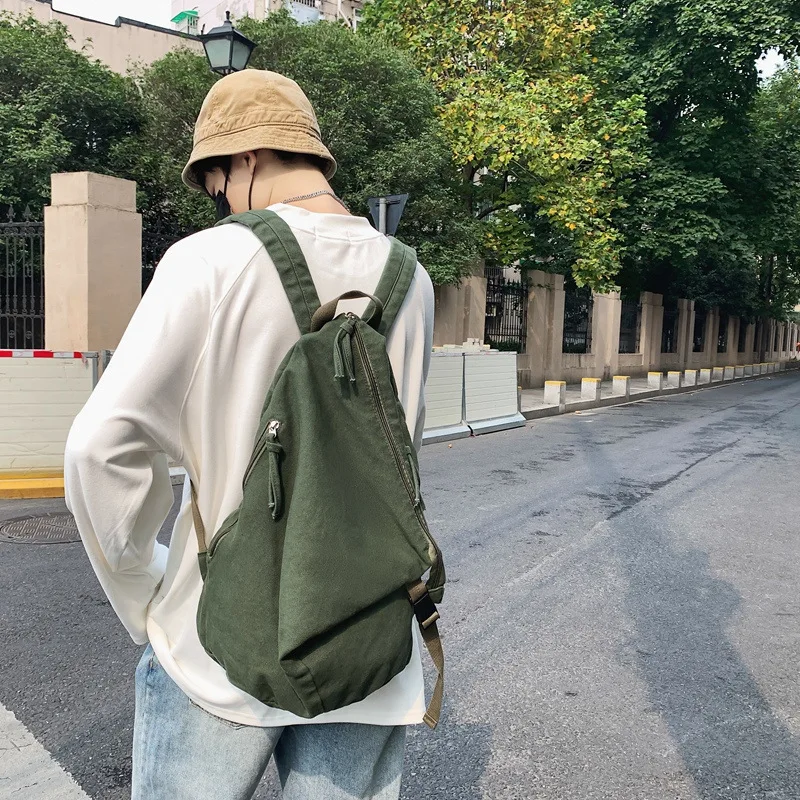 Zaino da donna a triangolo Chic zaino da viaggio retrò borsa da viaggio di grande capacità borse da scuola per studenti universitari per ragazzi e