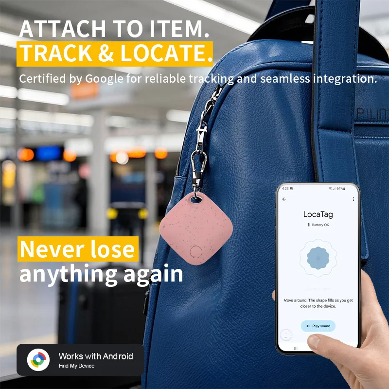 New Google Certification Security Tracker Android Anti Loss Smart Tag Google's Find Hub Smart Tag for Samsung Xiaomi Vivo Pixel