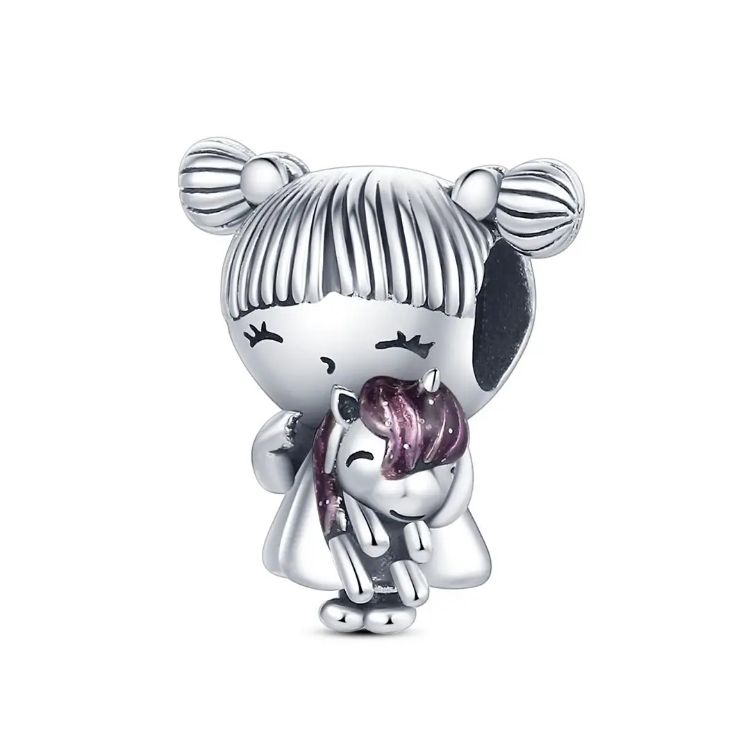 

Silver 925 Bead Girl Fit Original Charms Bracelet Making For Woman Fashion Jewelry